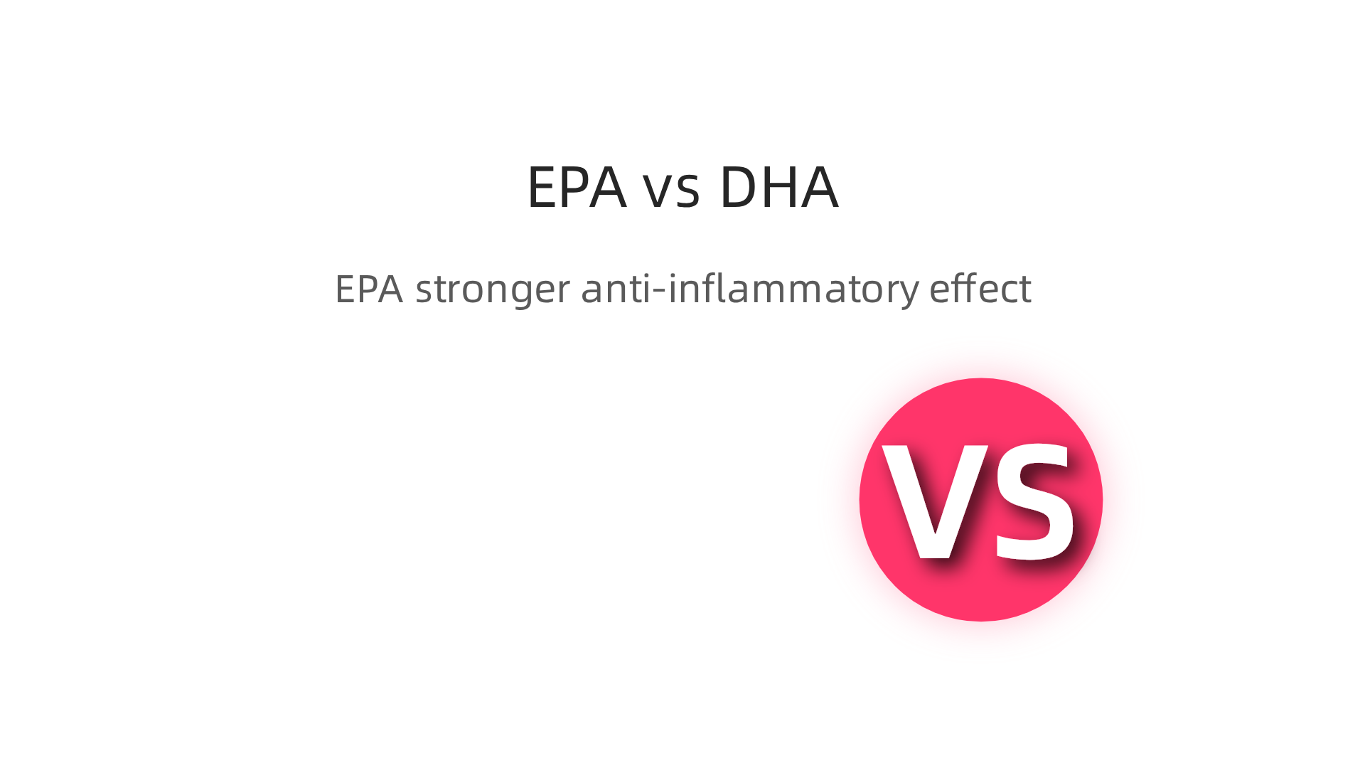 Comparison highlighting the roles of EPA and DHA, emphasizing EPA's stronger anti-inflammatory effects and direct impact on mood for anxiety relief.