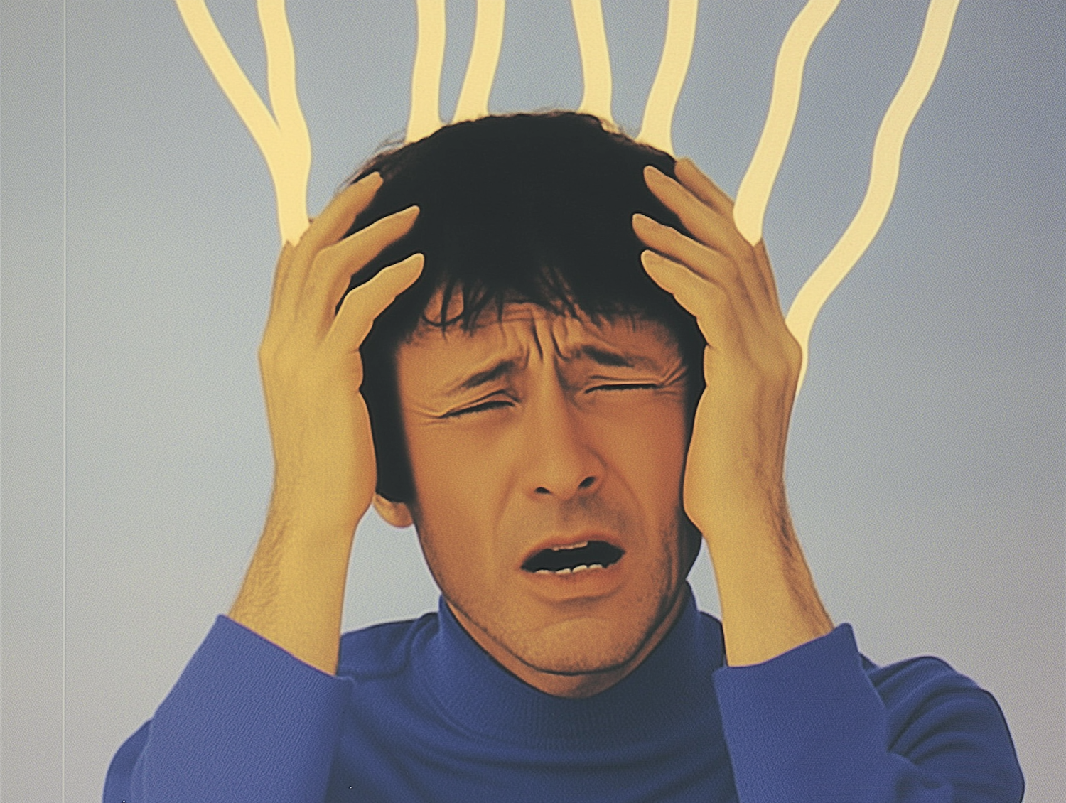 Visualizing the common experience of a racing mind, highlighting the widespread nature of anxiety.