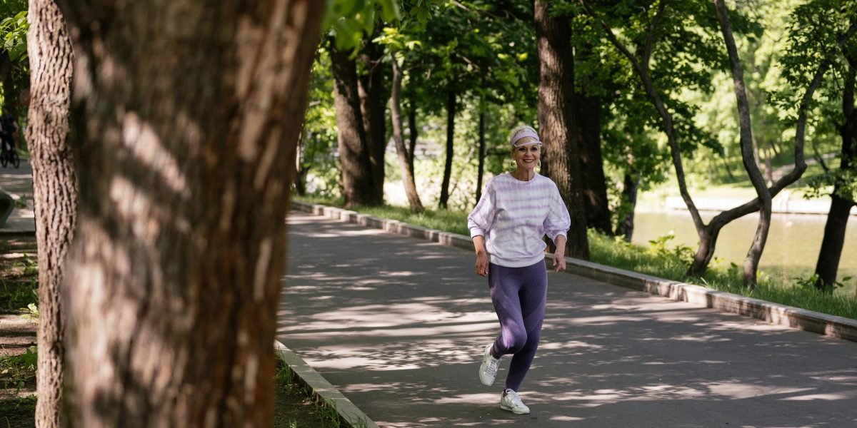 A person engaging in a dynamic workout outdoors, embodying active health and vitality.