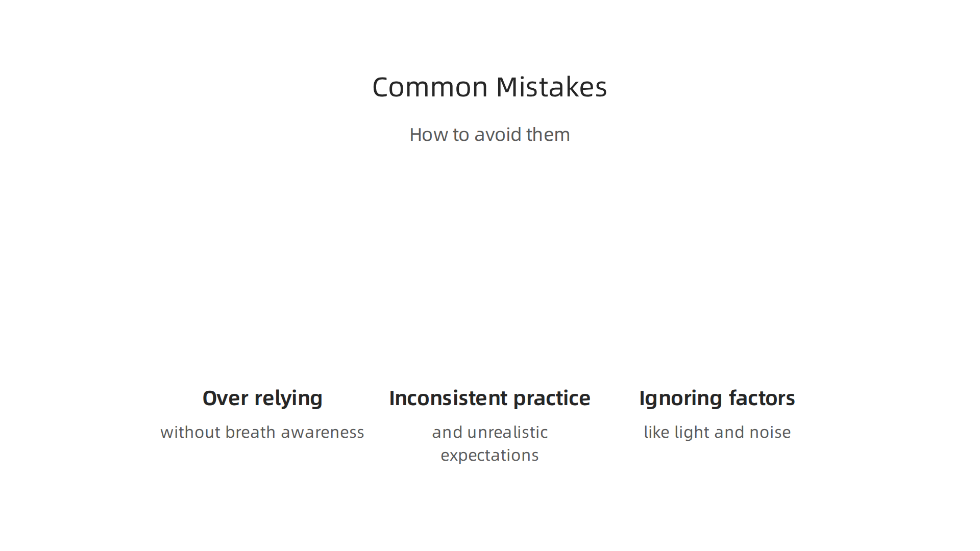 Key pitfalls beginners often encounter when starting guided sleep meditation and strategies to overcome them.