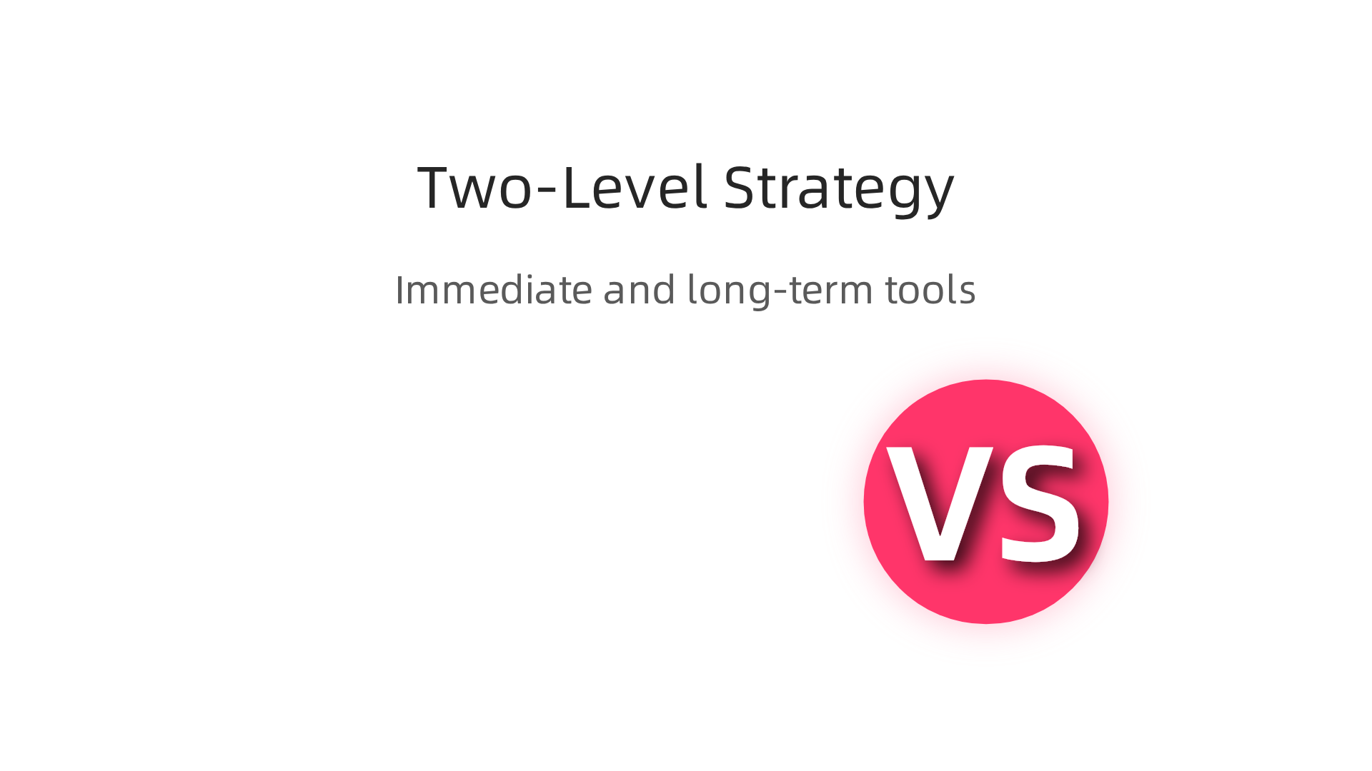 A two-level approach combining immediate relief and long-term behavior change to break the anxiety-alcohol cycle.