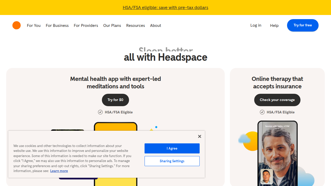 Headspace offers a variety of guided meditations, including those specifically designed for sleep.