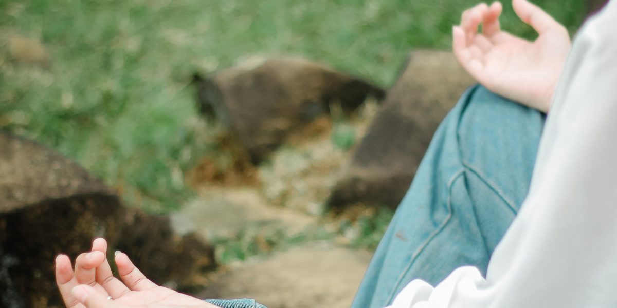 Illustrating the peaceful outcome of effective breathwork and mindfulness.