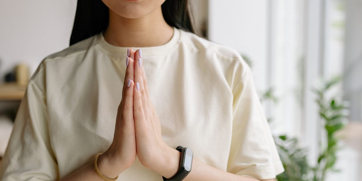 A person experiencing profound calm and relief after managing anxiety.