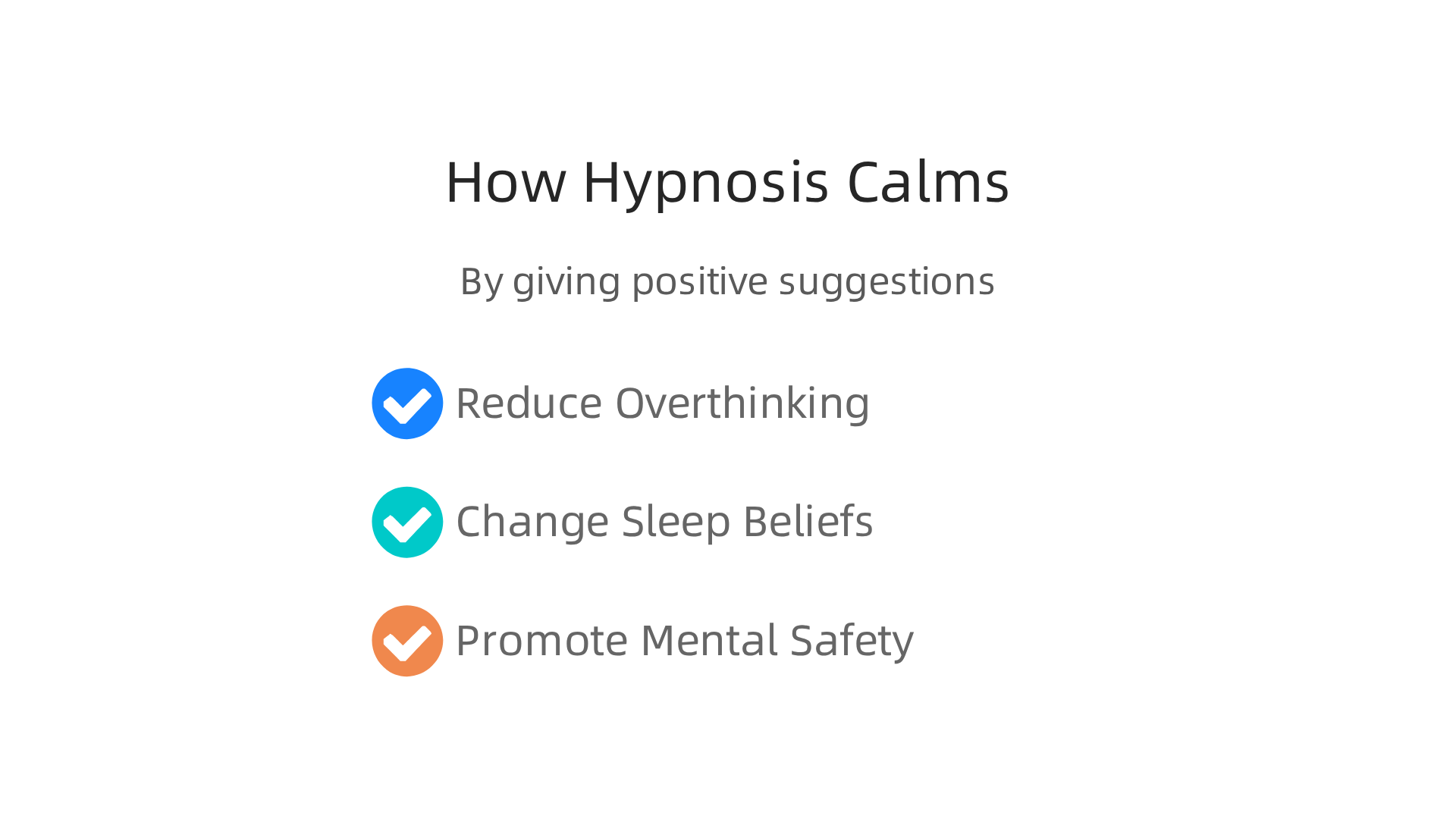 Understand the cognitive-emotional pathways through which healing hypnosis helps quiet mental chatter for better sleep.